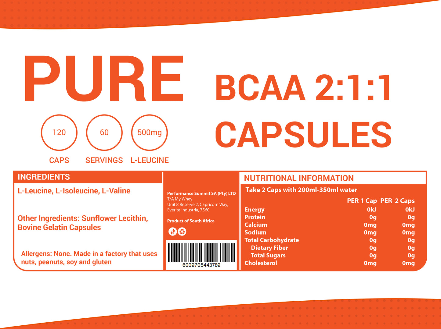 BCAA 2:1:1 (Branch Chain Amino Acids)