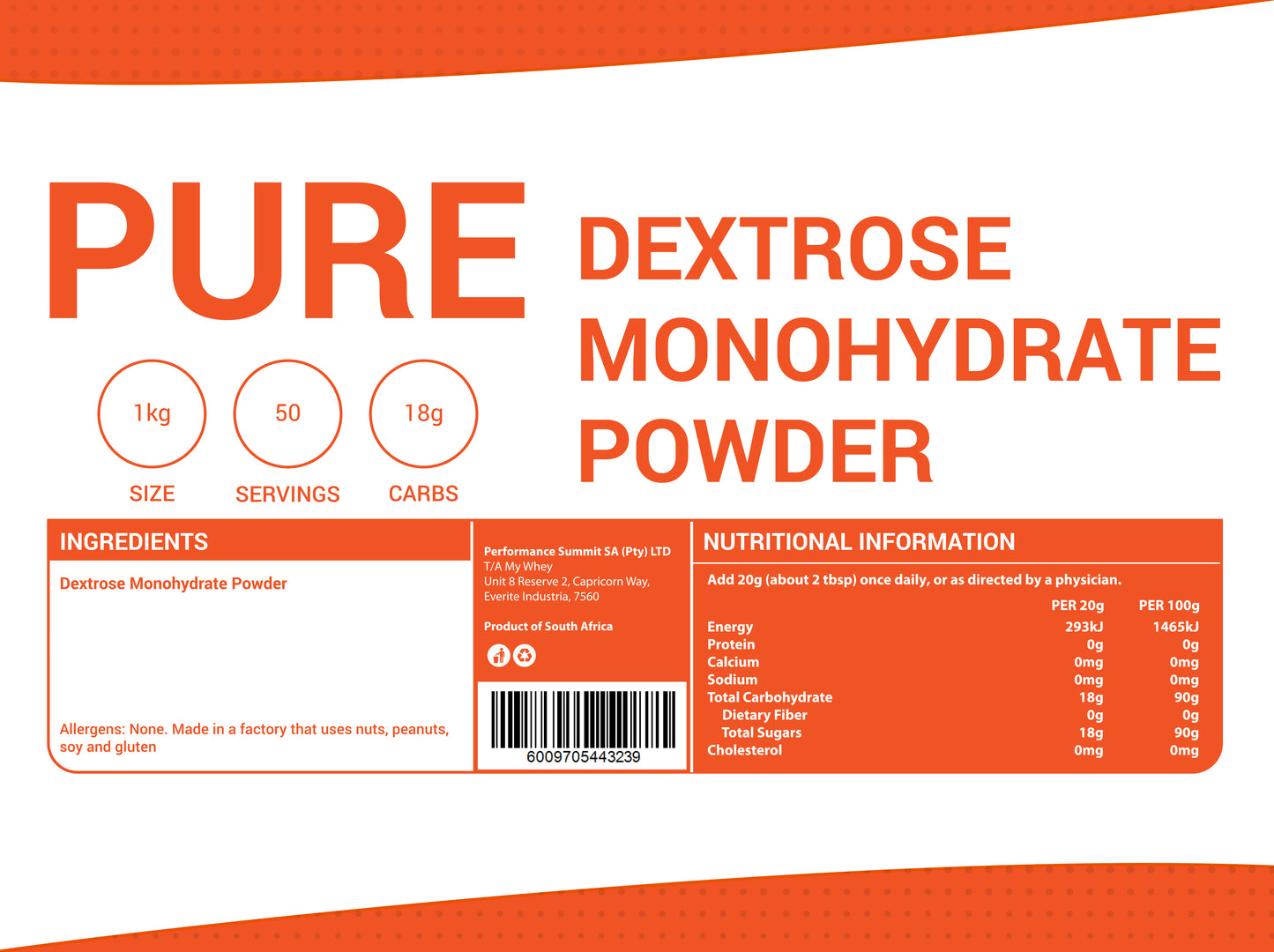 Dextrose Monohydrate Powder