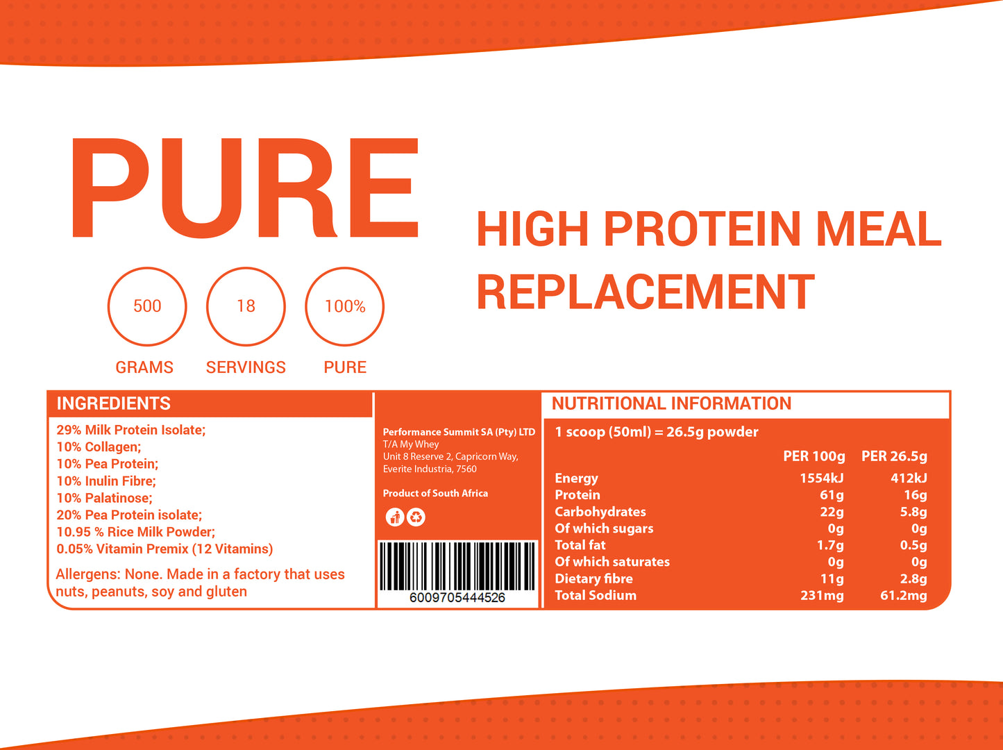 High Protein Meal Replacement