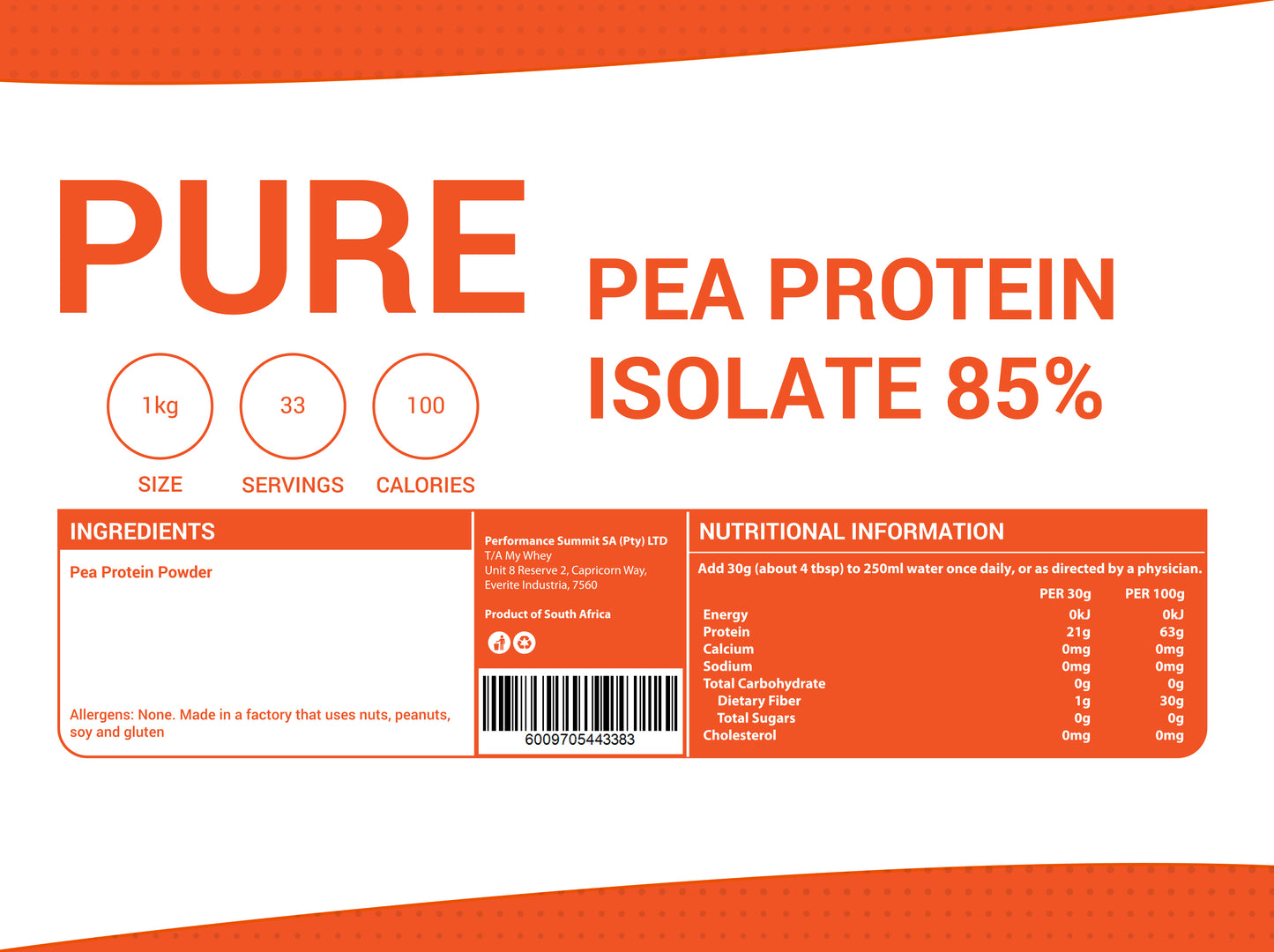 Pea Protein Isolate 85%