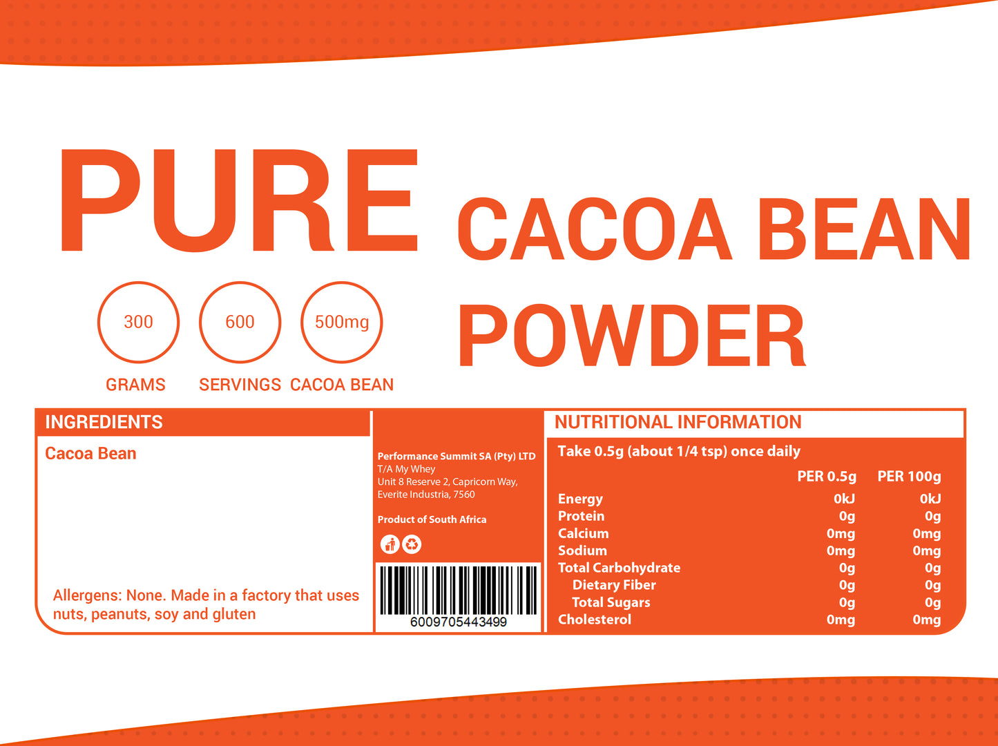 Cacoa Bean Powder (Non Alkalised)