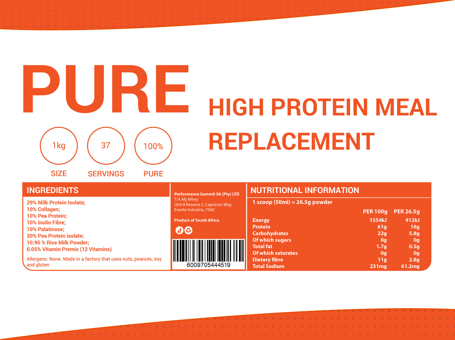 High Protein Meal Replacement