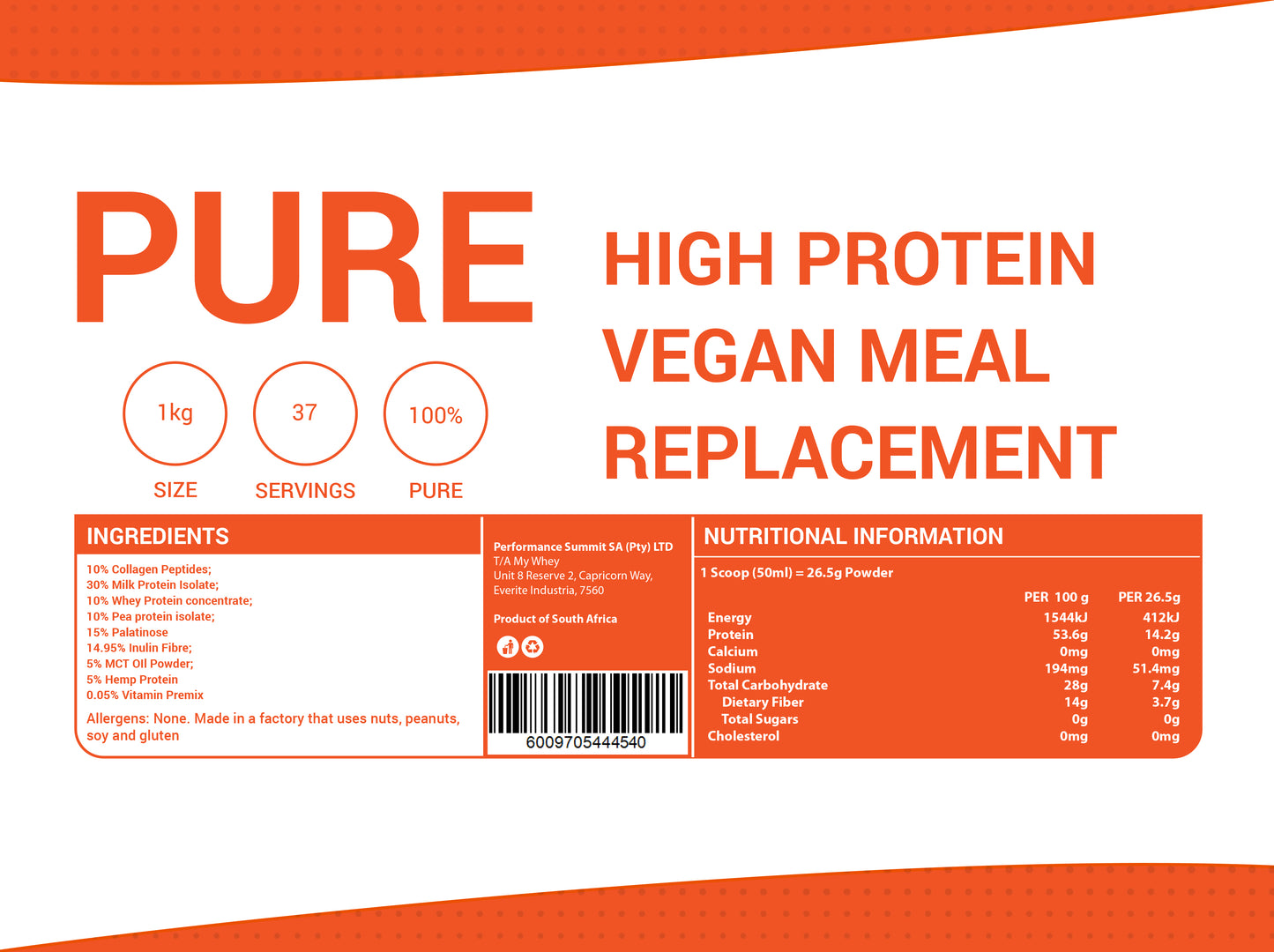 High Protein Vegan Meal Replacement