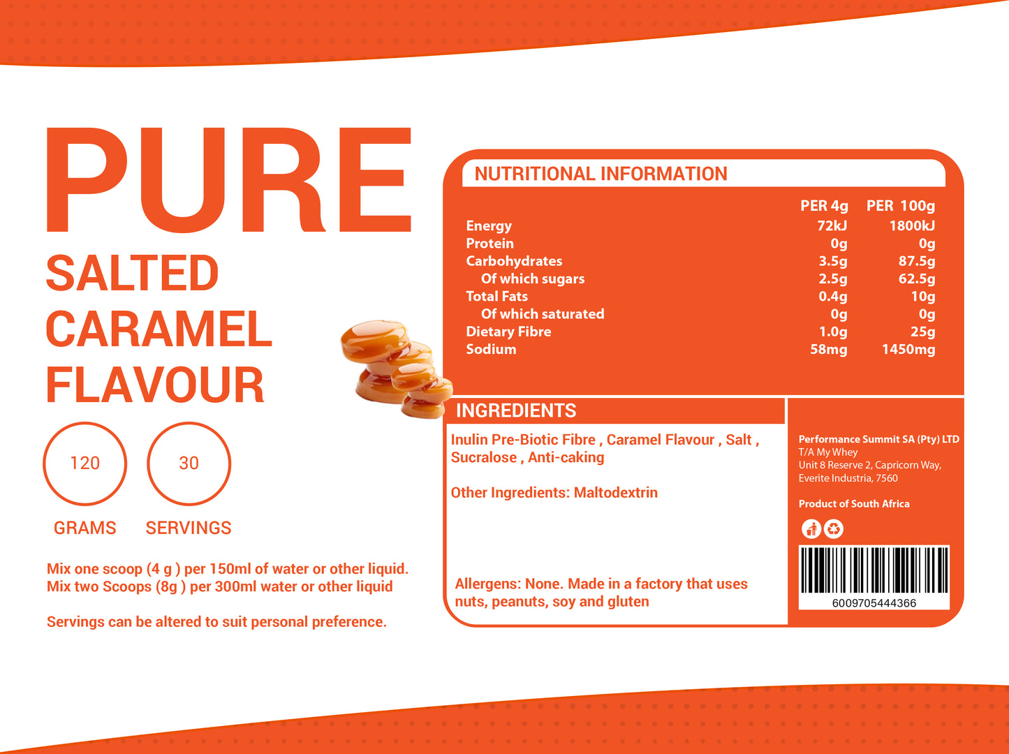 Caramel Flavour System 120g