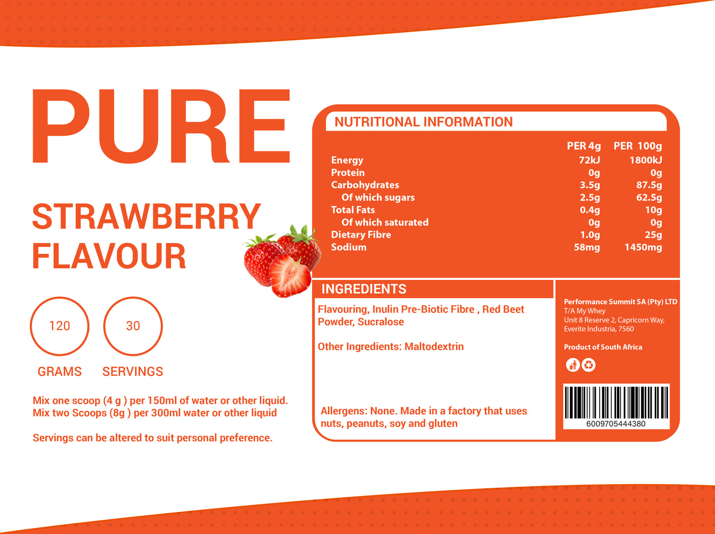 Strawberry Flavour System 120g