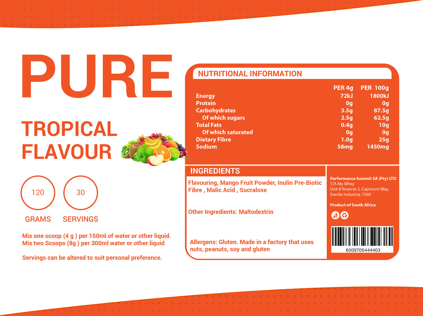 Tropical Flavour System 120g